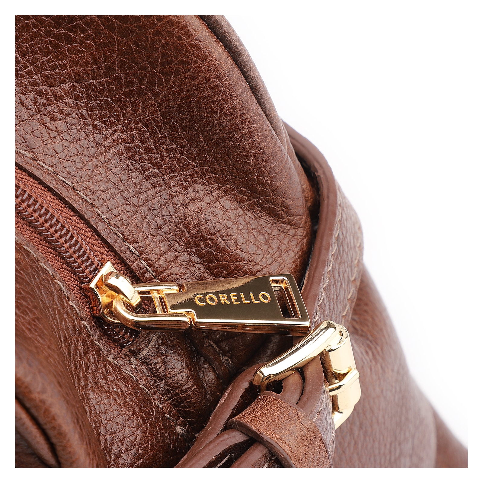 Bolsa De Ombro Grande Couro Antique Marrom Fivela Lateral