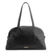 Bolsa De Ombro Grande Couro Antique Preta Fivela Lateral - imagem 1