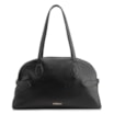 Bolsa De Ombro Grande Couro Antique Preta Fivela Lateral - imagem 1