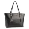 Bolsa De Ombro Grande Couro Antique Preto Alças Paralelas - imagem 2