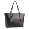 Bolsa De Ombro Grande Couro Antique Preto Alças Paralelas - imagem 2