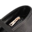 Bolsa De Ombro Grande Couro Antique Preto Alças Paralelas - imagem 5