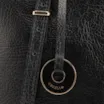 Bolsa De Ombro Grande Couro Antique Preto Alças Paralelas - imagem 6