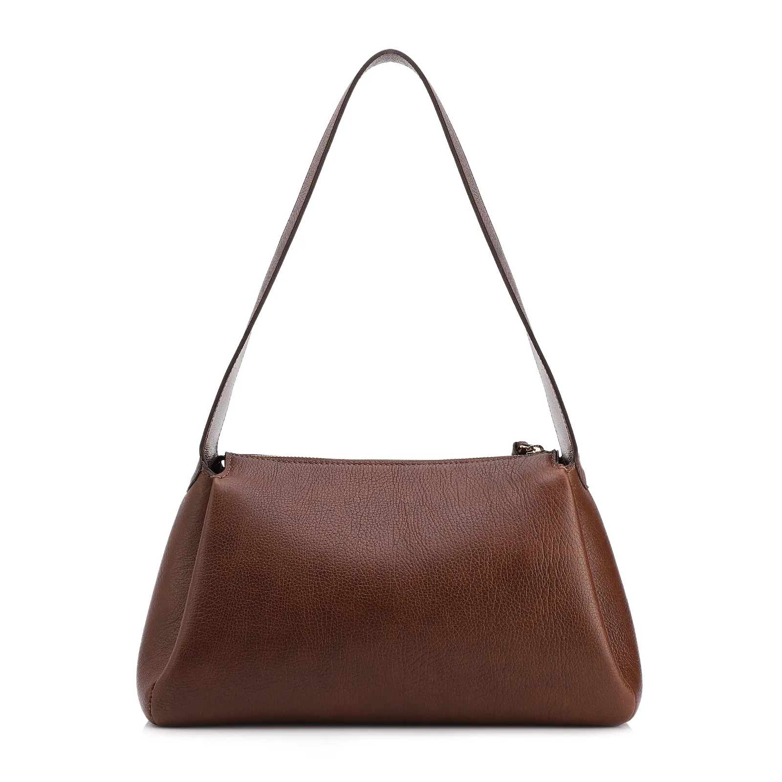  Bolsa De Ombro Grande Marrom Couro Antique Aplicação