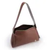  Bolsa De Ombro Grande Marrom Couro Antique Aplicação - imagem 5