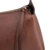  Bolsa De Ombro Grande Marrom Couro Antique Aplicação - imagem 6