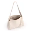  Bolsa De Ombro Grande Off White Couro Antique Aplicação - imagem 4