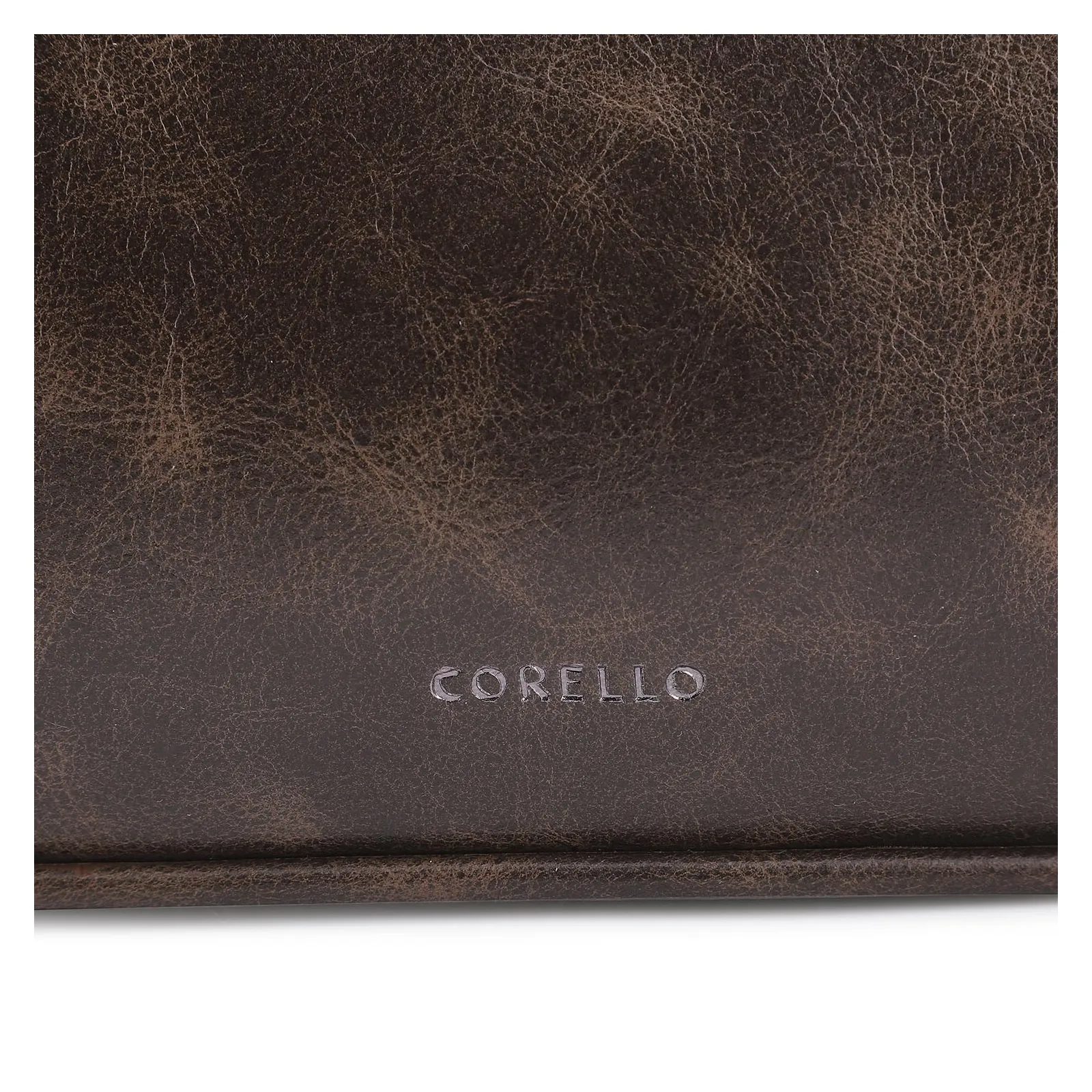 Bolsa De Ombro Ilhós Couro Estonado Marrom