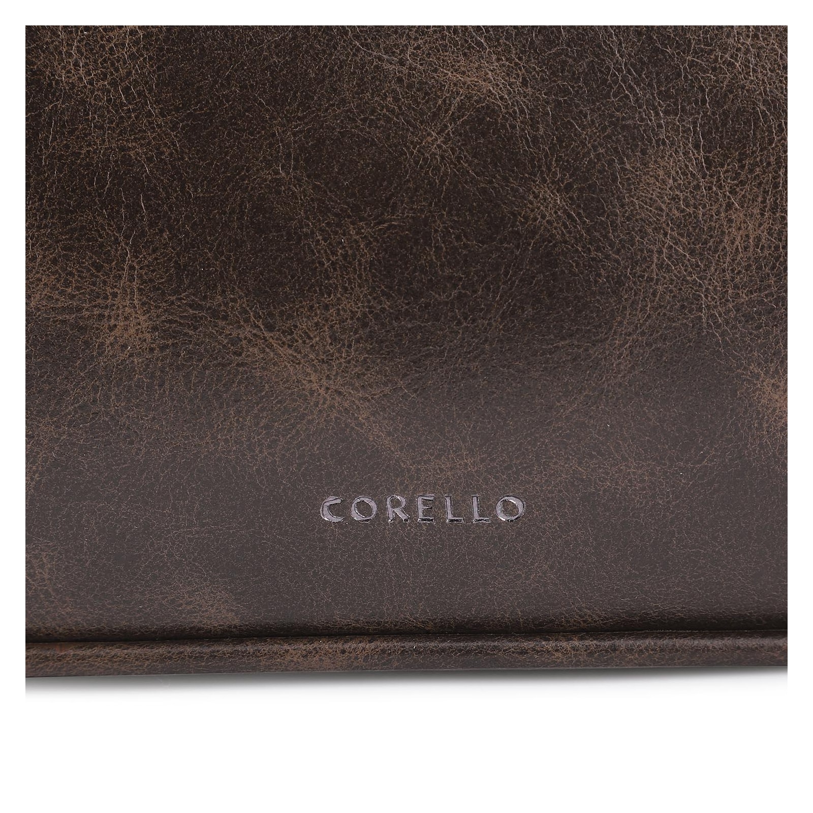 Bolsa De Ombro Ilhós Couro Estonado Marrom