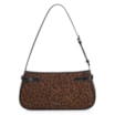 Bolsa De Ombro Ilhós Couro Nobuck Onça/Couro Preto - imagem 3