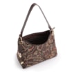 Bolsa De Ombro Jacquard Paisley /Couro Marrom - imagem 5