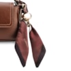 Bolsa De Ombro Lenço Couro Marrom - imagem 6