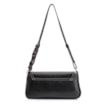  Bolsa De Ombro Lenço Couro Preto - imagem 4