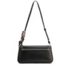  Bolsa De Ombro Lenço Couro Preto - imagem 4