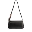  Bolsa De Ombro Lenço Couro Preto - imagem 4