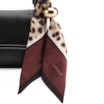  Bolsa De Ombro Lenço Couro Preto - imagem 6