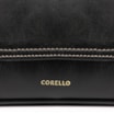  Bolsa De Ombro Lenço Couro Preto - imagem 7