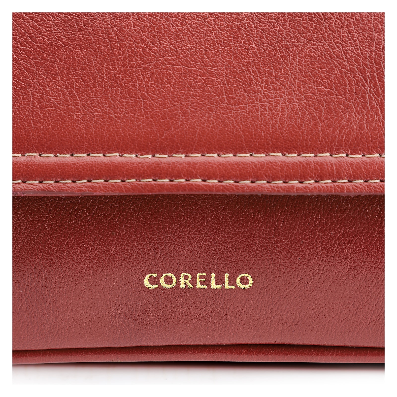 Bolsa De Ombro Lenço Couro Vermelho