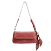  Bolsa De Ombro Lenço Couro Vermelho - imagem 1