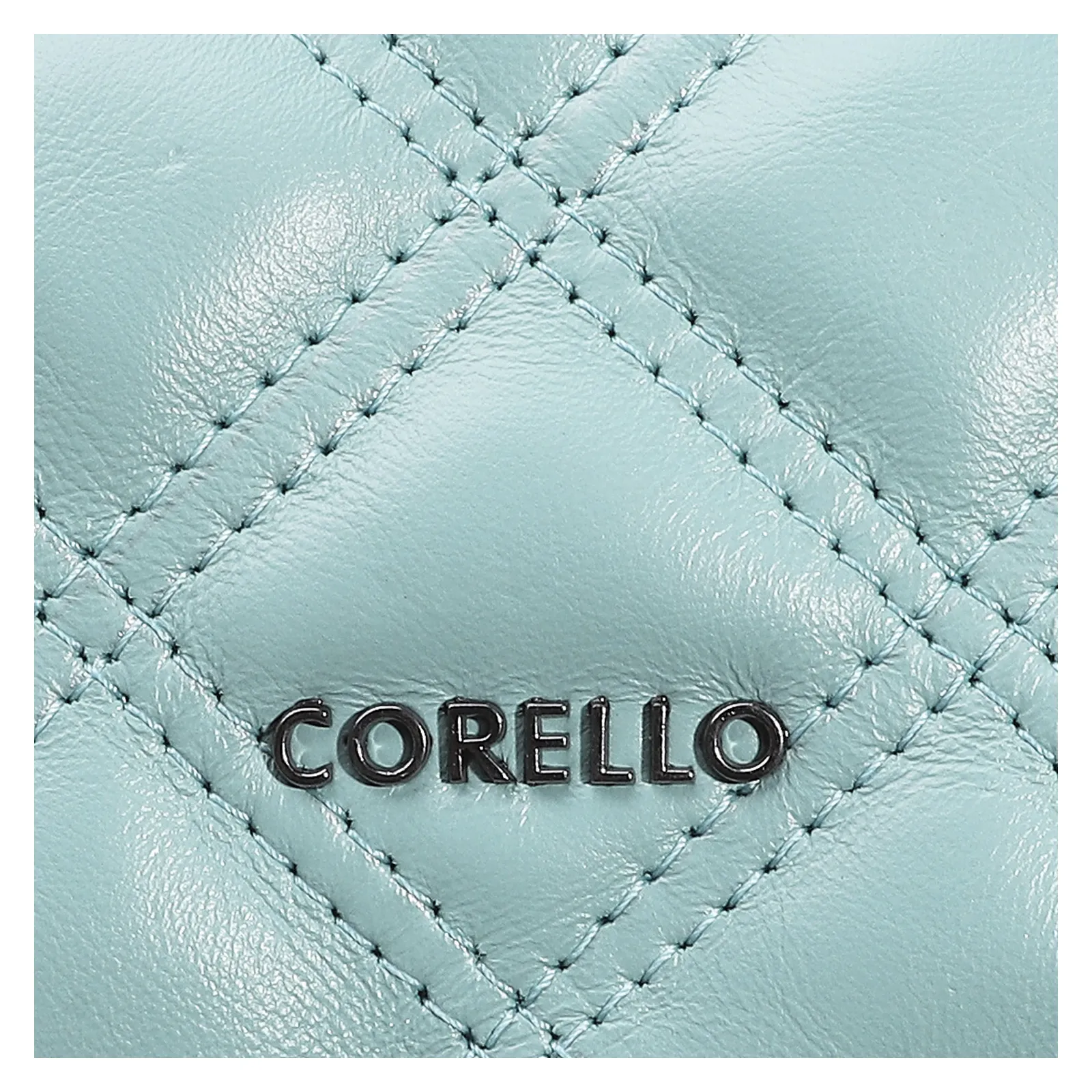 Bolsa De Ombro Matelassê Couro Azul