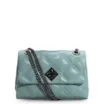 Bolsa De Ombro Matelassê Couro Azul - imagem 1