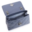 Bolsa De Ombro Matelassê Couro Azul - imagem 4