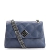 Bolsa De Ombro Matelassê Couro Azul - imagem 1