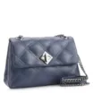 Bolsa De Ombro Matelassê Couro Azul - imagem 2