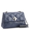 Bolsa De Ombro Matelassê Couro Azul - imagem 2