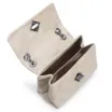 Bolsa De Ombro Matelassê Couro Bege - imagem 4
