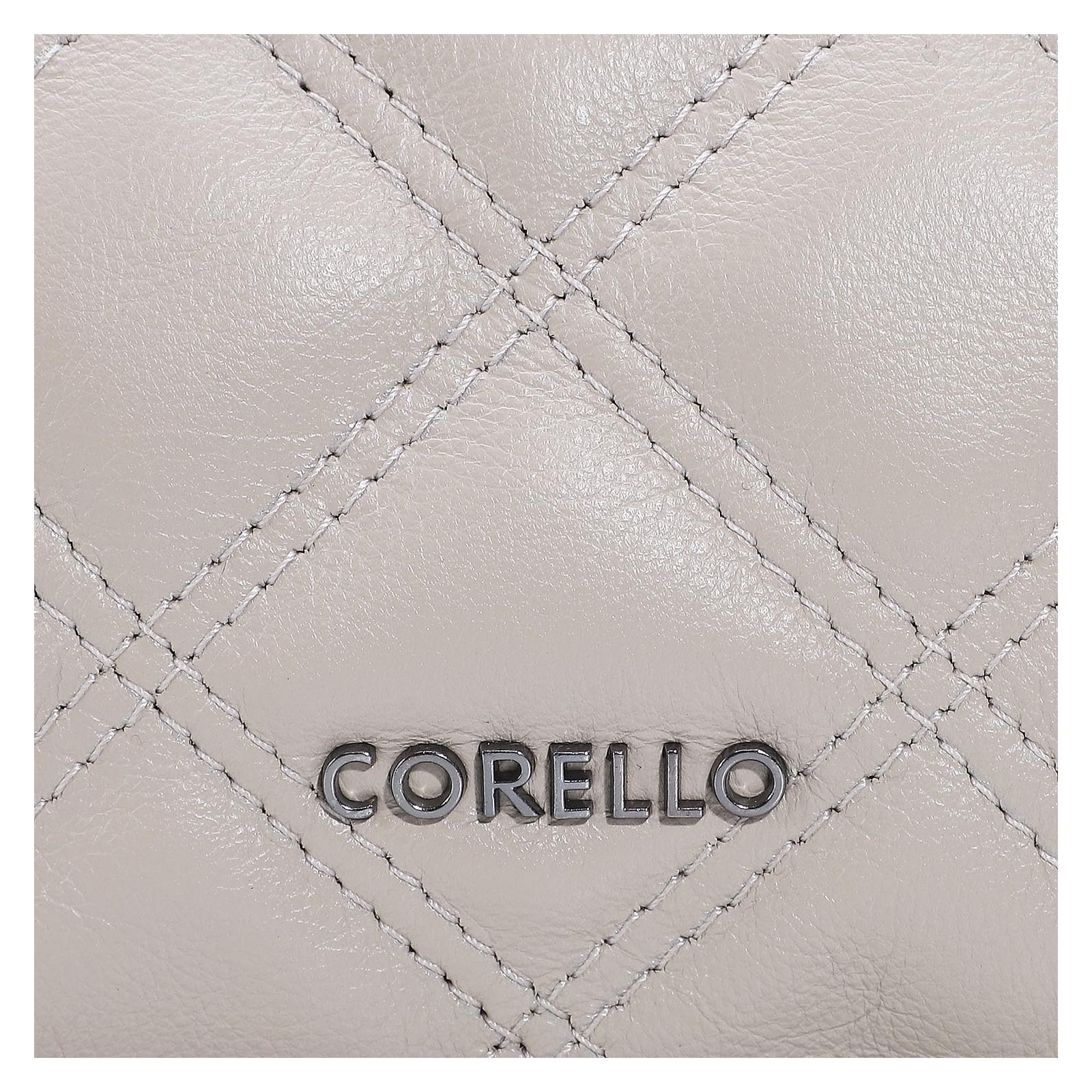 Bolsa De Ombro Matelassê Couro Bege
