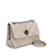 Bolsa De Ombro Matelassê Couro Bege - imagem 2