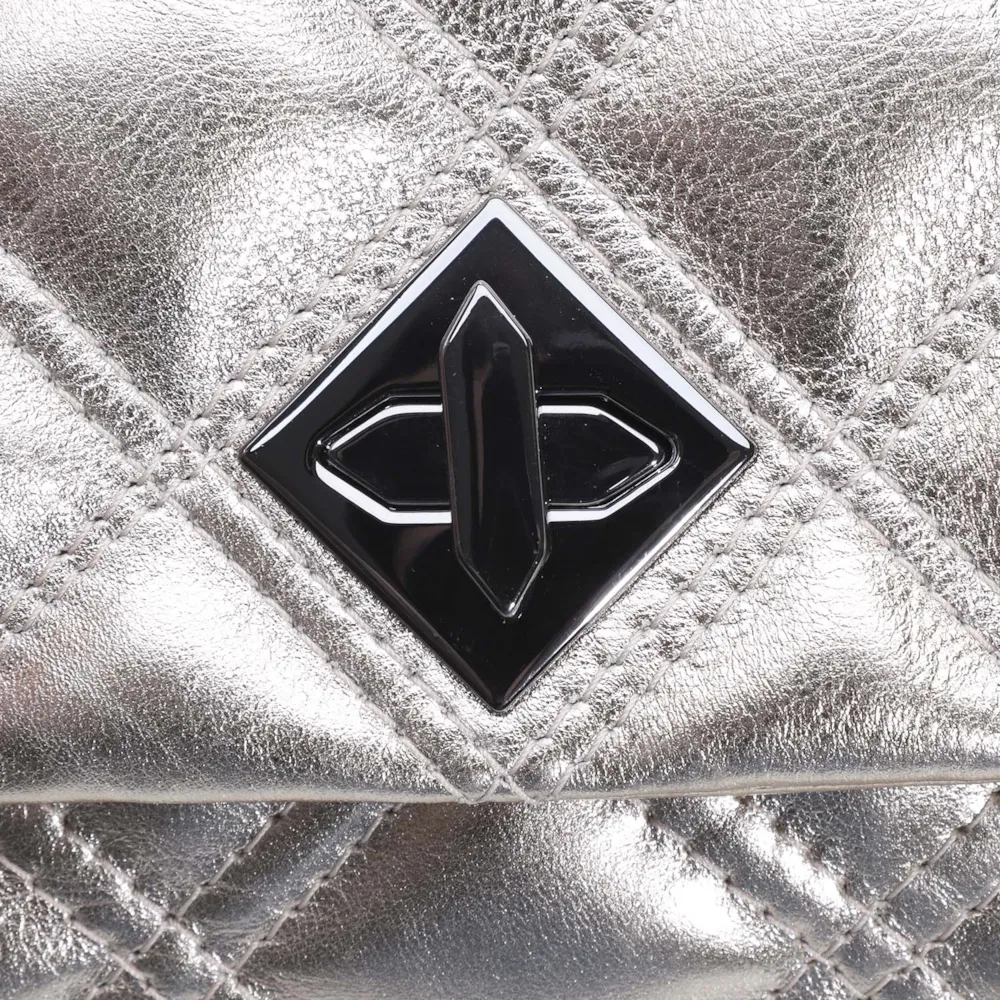 Bolsa De Ombro Matelassê Couro Dourado - imagem 5