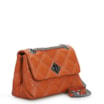 Bolsa De Ombro Matelassê Couro Laranja - imagem 2