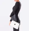 Bolsa De Ombro Matelassê Couro Off White - imagem 8