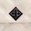 Bolsa De Ombro Matelassê Couro Off White - imagem 5