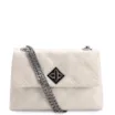 Bolsa De Ombro Matelassê Couro Off White - imagem 1