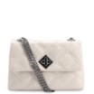 Bolsa De Ombro Matelassê Couro Off White - imagem 1