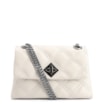 Bolsa De Ombro Matelassê Couro Off White - imagem 1