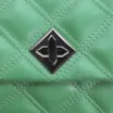 Bolsa De Ombro Matelassê Couro Verde - imagem 5