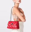Bolsa De Ombro Matelassê Couro Vermelho - imagem 2