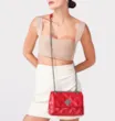 Bolsa De Ombro Matelassê Couro Vermelho - imagem 8