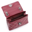 Bolsa De Ombro Matelassê Couro Vermelho Cereja - imagem 4