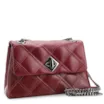 Bolsa De Ombro Matelassê Couro Vermelho Cereja - imagem 2