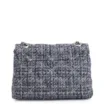 Bolsa De Ombro Matelassê Tweed Azul - imagem 4