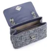 Bolsa De Ombro Matelassê Tweed Azul - imagem 5