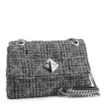 Bolsa De Ombro Matelassê Tweed Preto - imagem 2