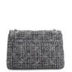 Bolsa De Ombro Matelassê Tweed Preto - imagem 3