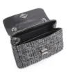 Bolsa De Ombro Matelassê Tweed Preto - imagem 4