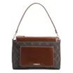  Bolsa De Ombro Média Alt/Couro Marrom Bolso Frontal Monograma - imagem 1
